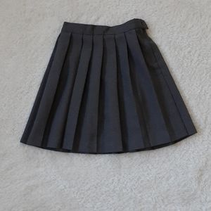 French Toast Girls Dark Gray Pleated Skirt Size 6X